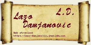 Lazo Damjanović vizit kartica